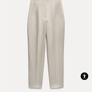 Zara High Waisted Trouser Tan